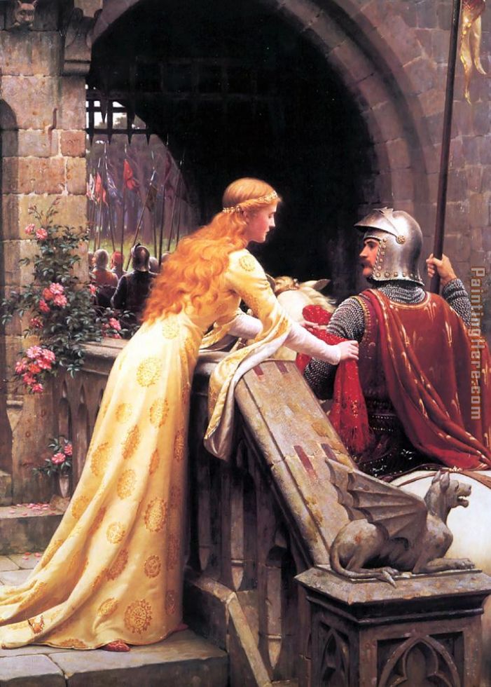 God Speed painting - Edmund Blair Leighton God Speed art painting